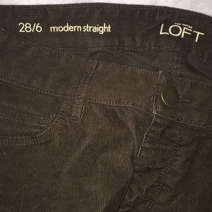 Ann Taylor Sz 6 brown corduroy pant 28/6 straight